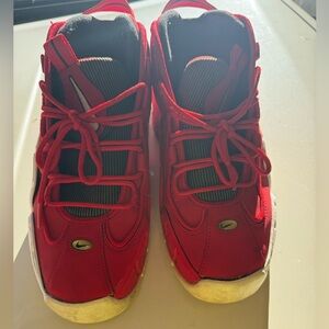 Nike Red and Black High-Top Sneakers